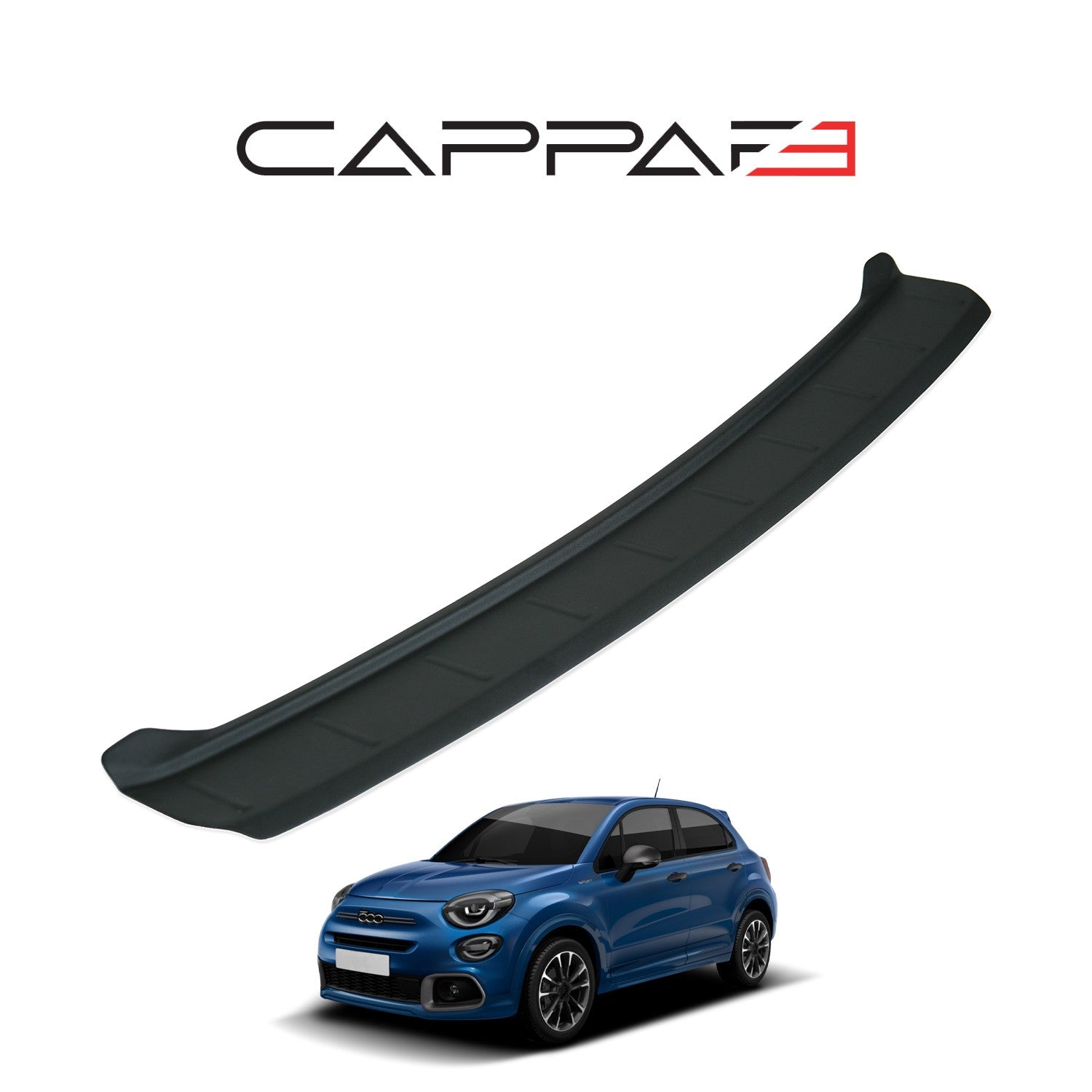 Fiat 500X Sport 2020 Onwards Rear Bumper Sill Protector Matt