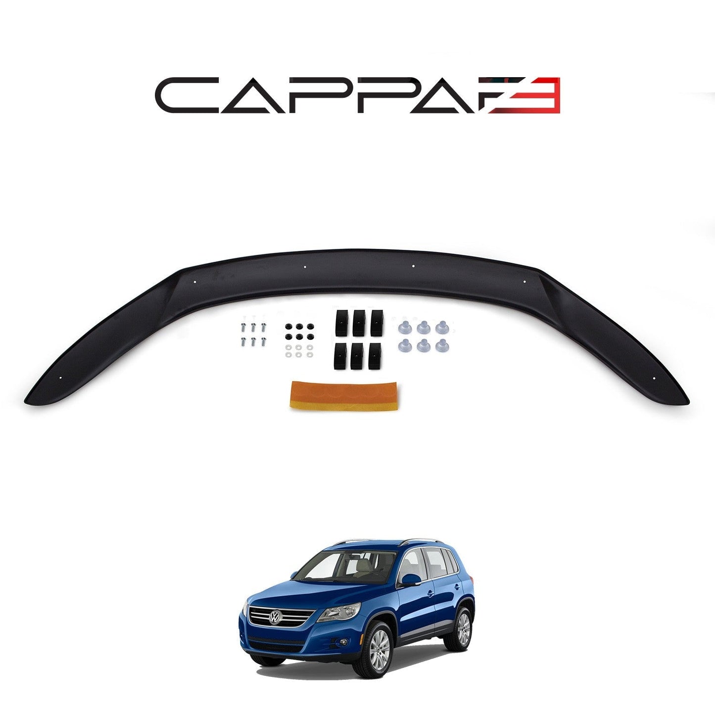 Volkswagen Tiguan 2008 - 2011 Bonnet Deflector 3mm