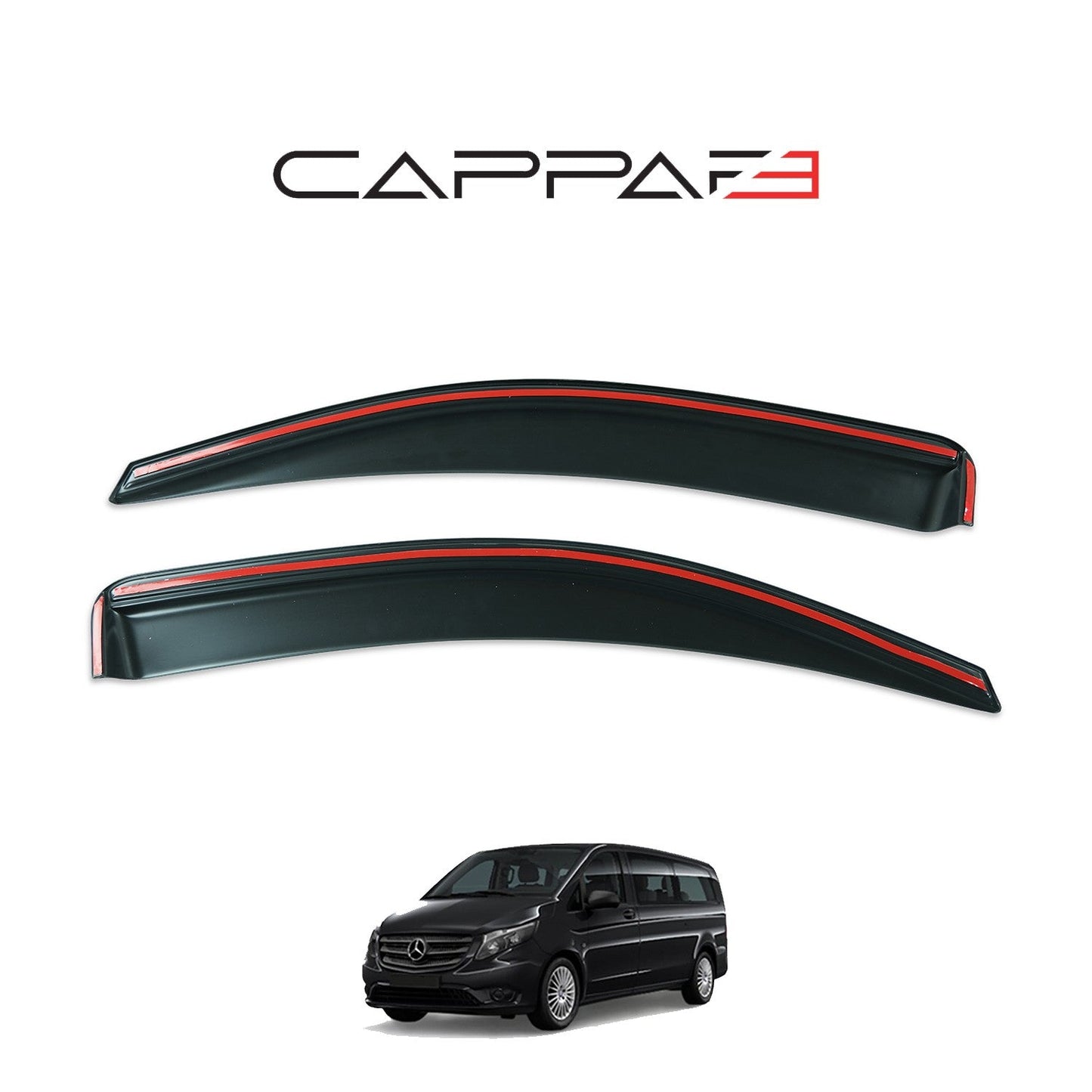 Mercedes Vito 2015 Onwards Window Wind Deflectors 2pcs