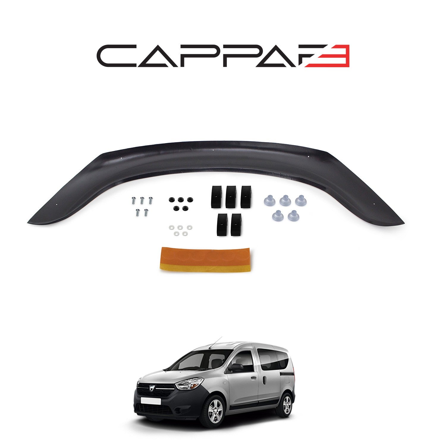 Dacia Dokker 2013 Onwards Bonnet Deflector 4mm