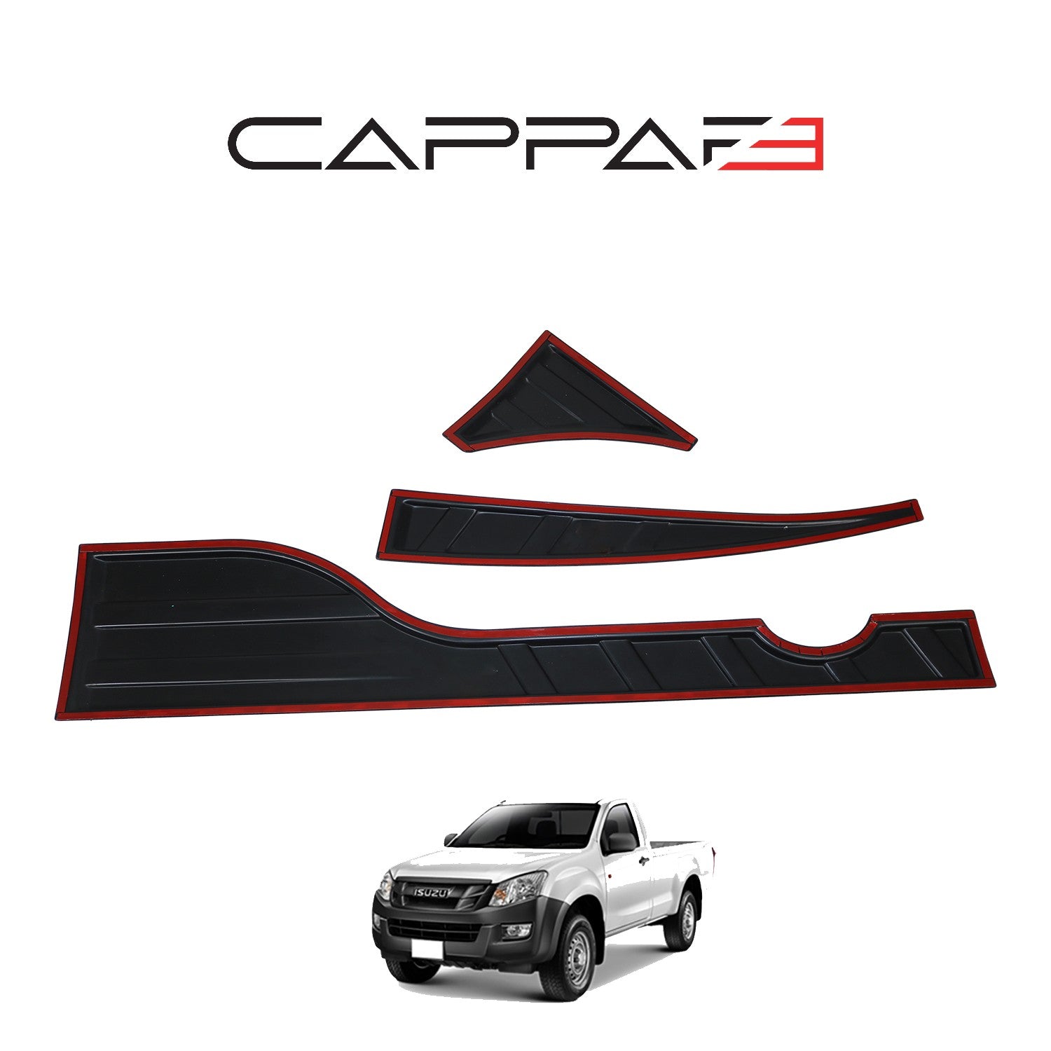 Isuzu D-Max 2012 - 2017 Rear Bumper Sill Protector 6pcs