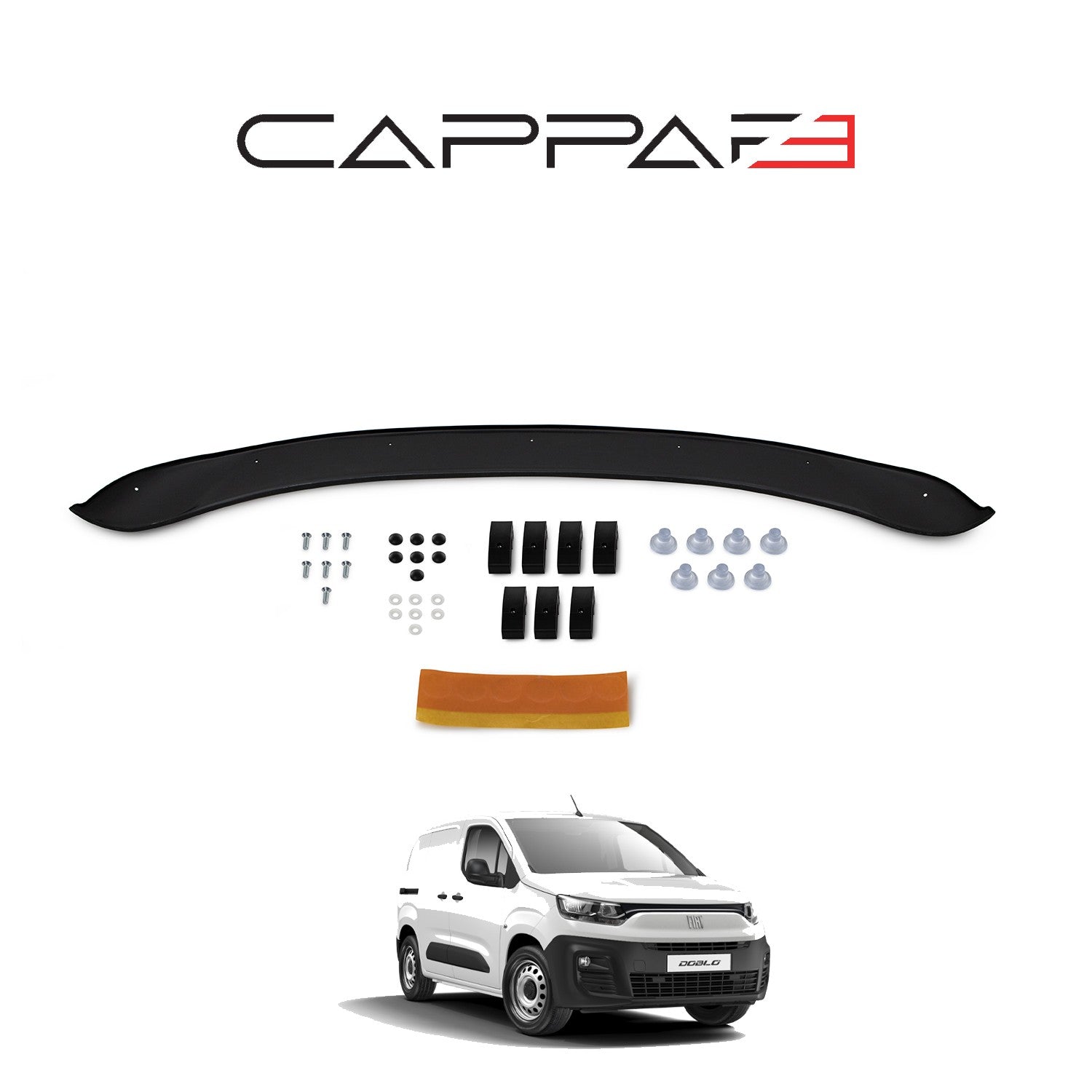 Fiat Doblo 2023 Onwards Bonnet Deflector 4mm