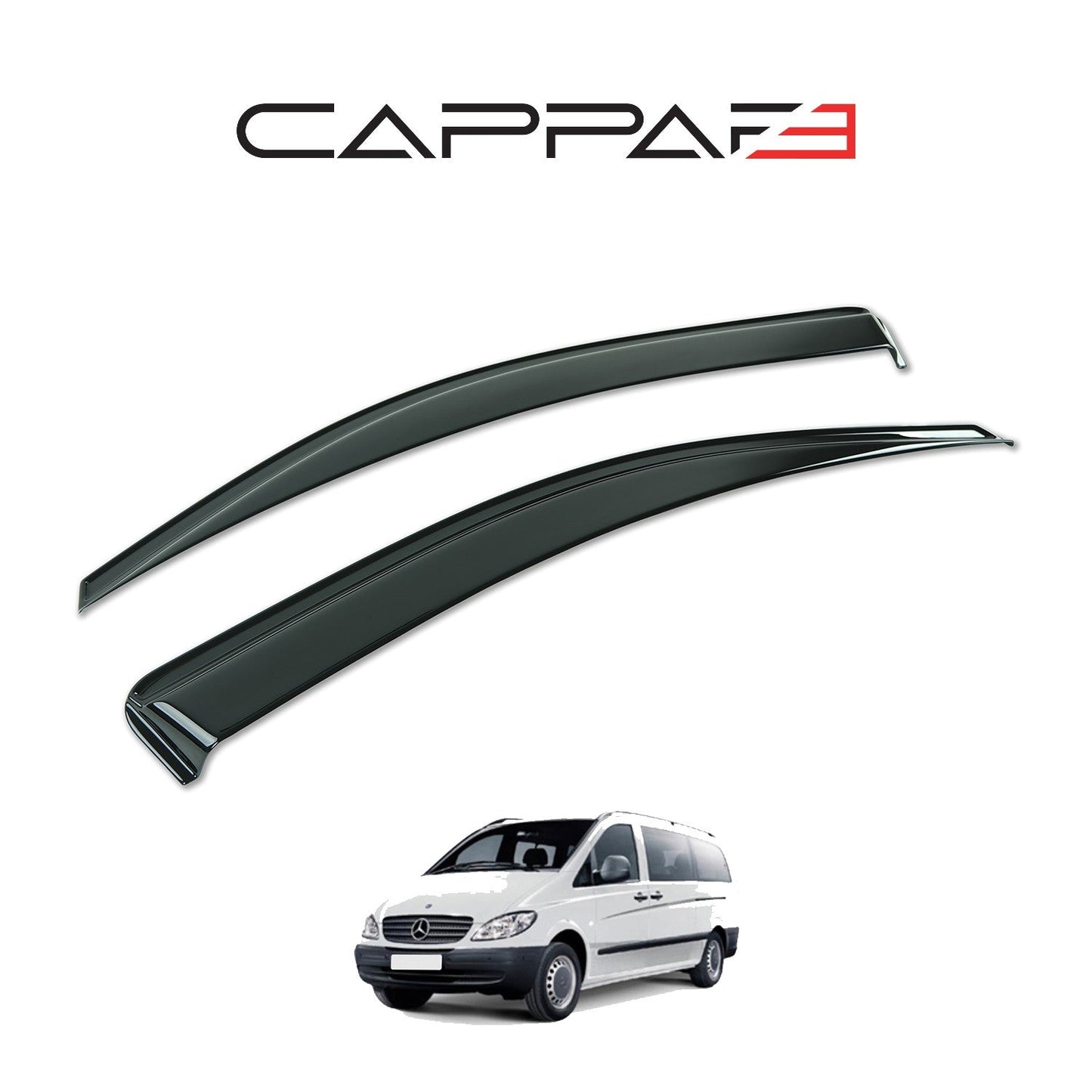 Mercedes Vito 2004 - 2010 Window Wind Deflectors 2pcs