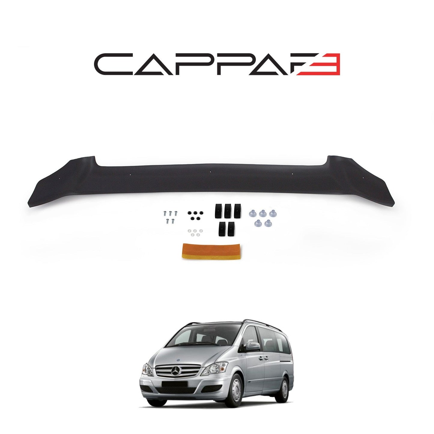 Mercedes Vito 2011 - 2014 Bonnet Deflector 3mm