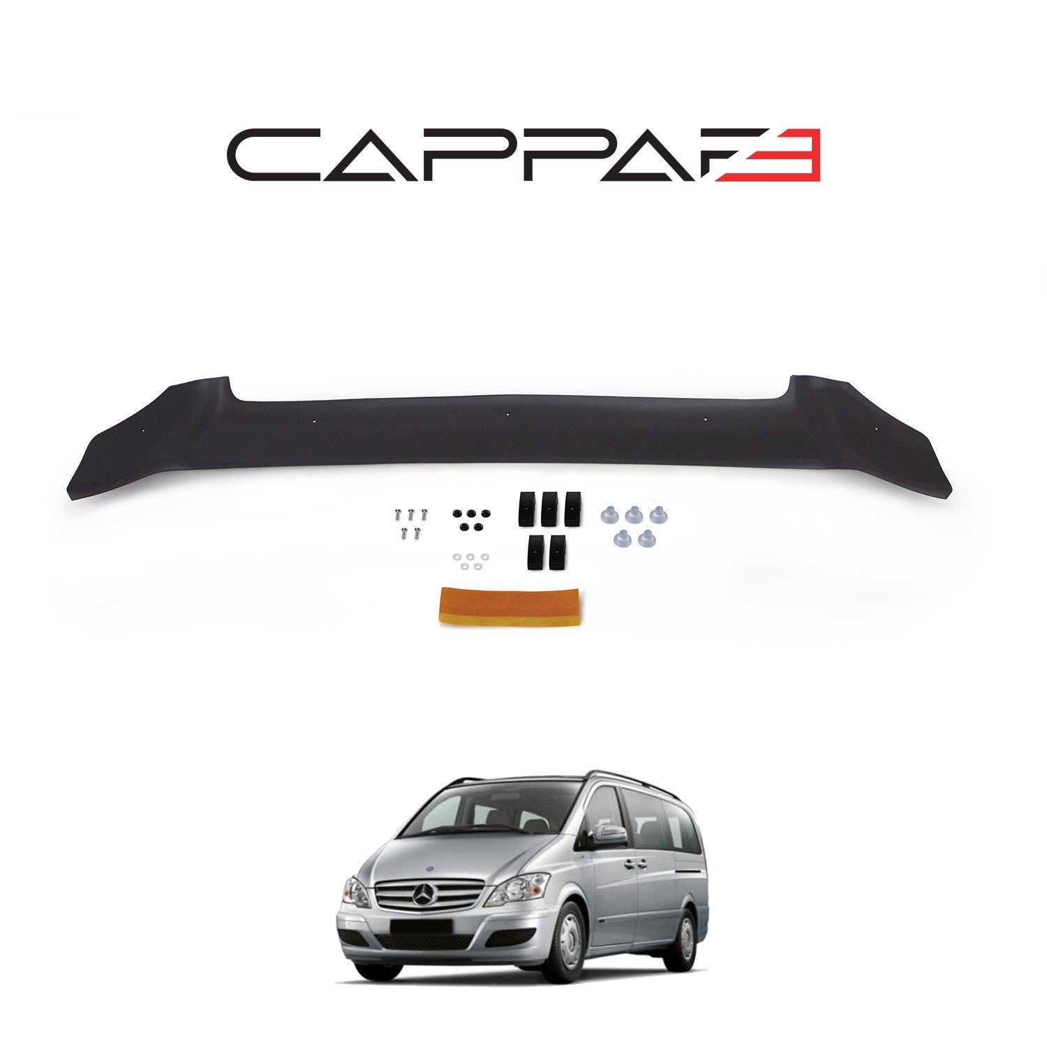 Mercedes Vito 2011 - 2014 Bonnet Deflector 3mm