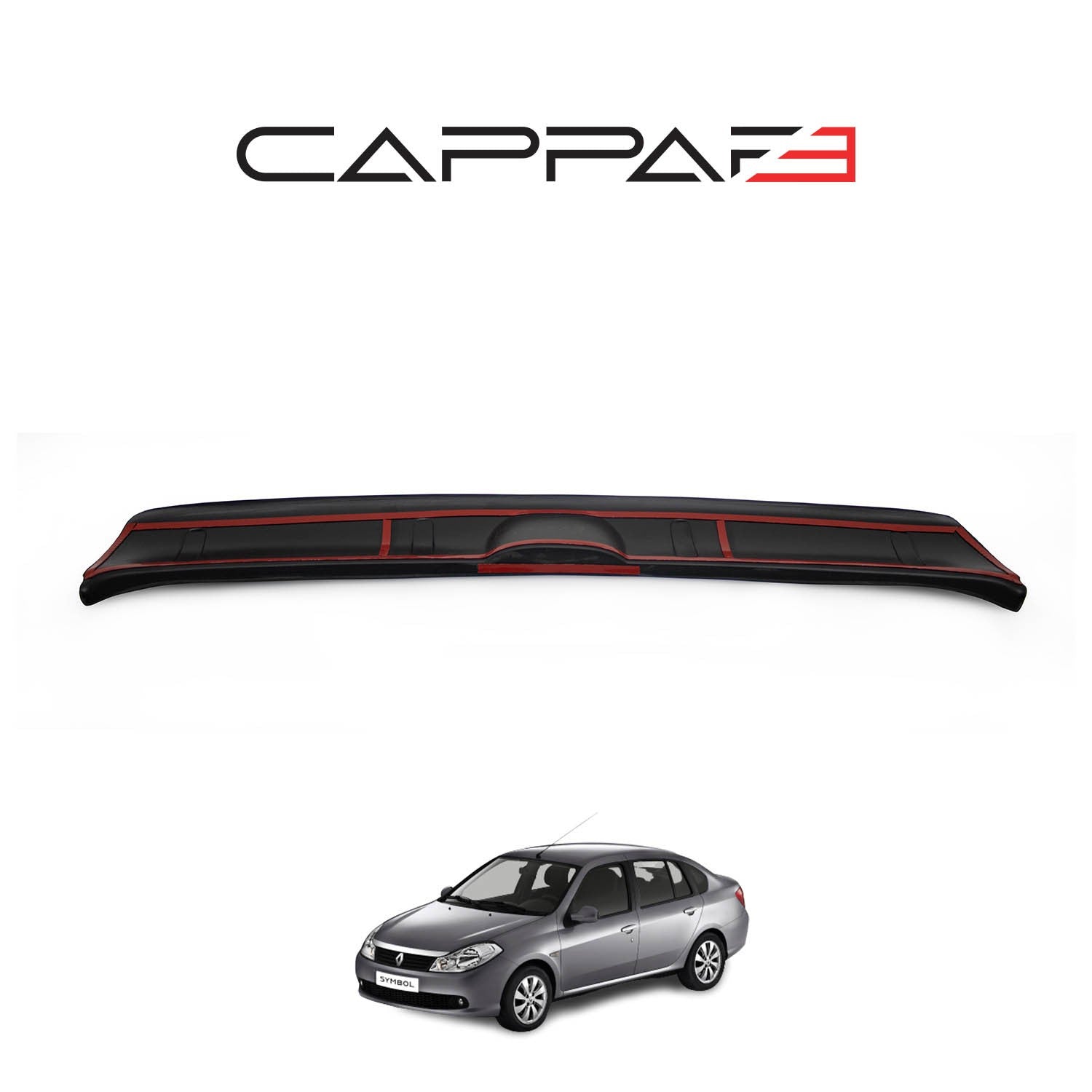 Renault Symbol 2009 - 2013 Rear Bumper Sill Protector Matt