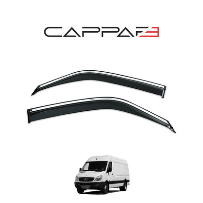 Mercedes Sprinter 2006 - 2012 Window Wind Deflectors 2pcs Chrome