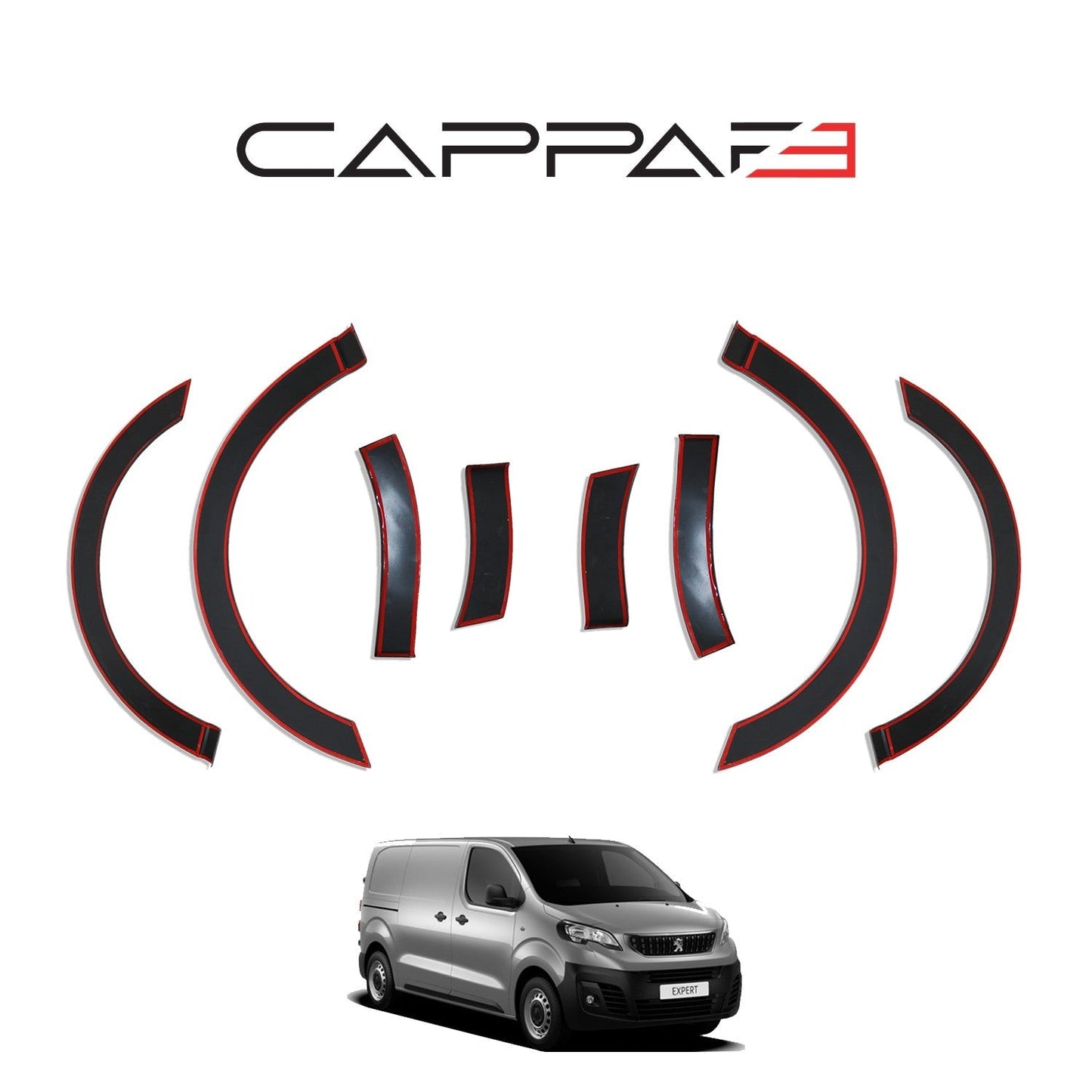 Peugeot Expert 2017 Onwards Fender Flares 8pcs