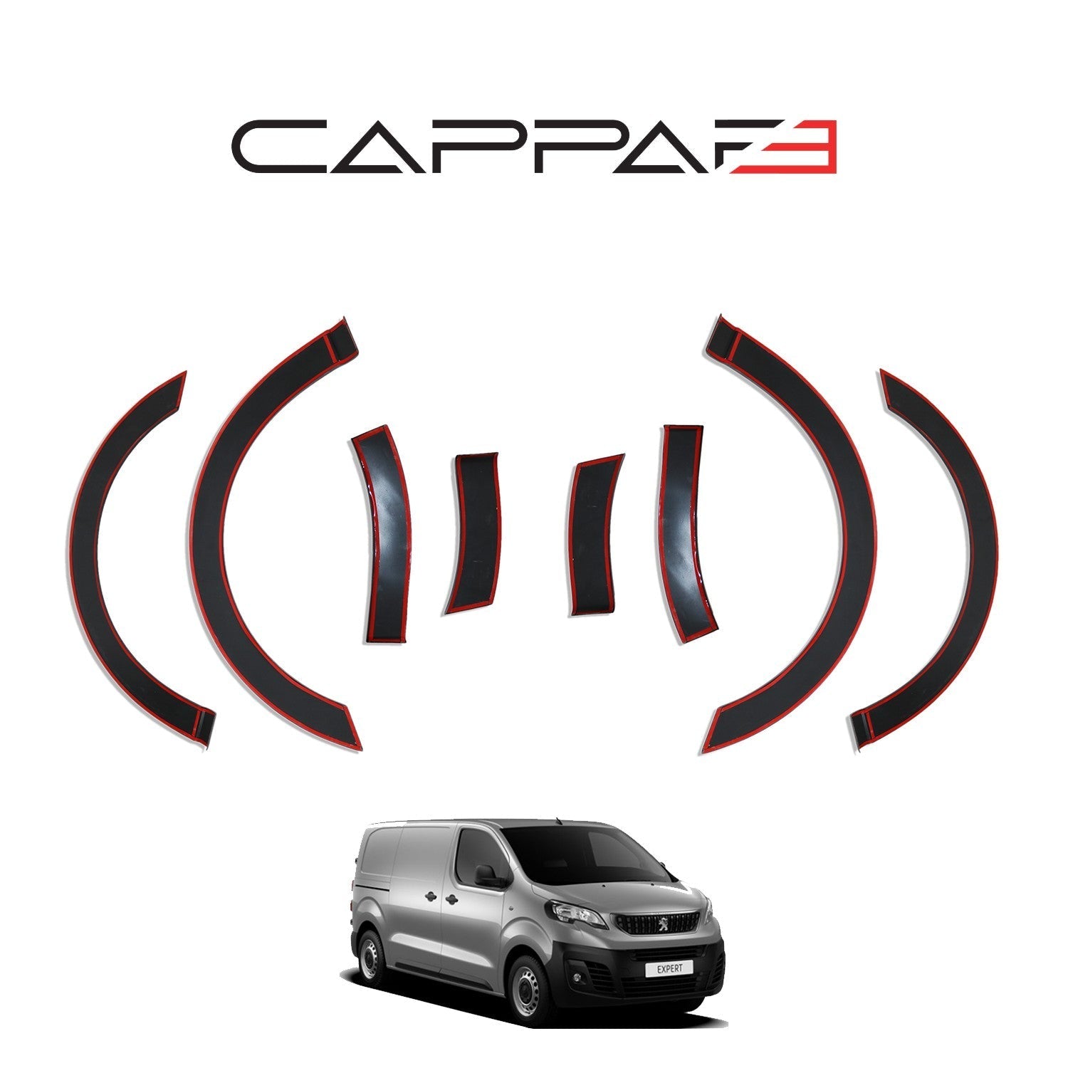 Peugeot Expert 2017 Onwards Fender Flares 8pcs