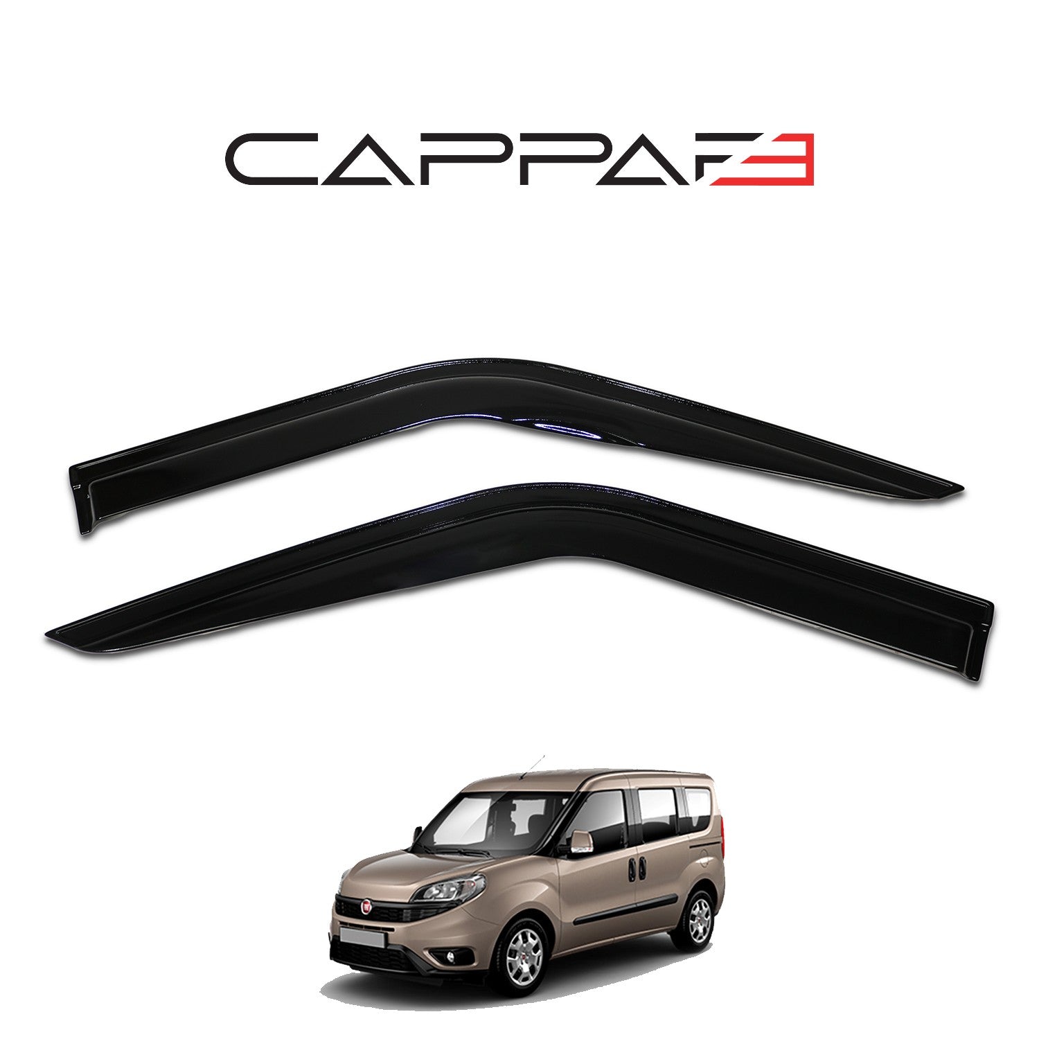 Fiat Doblo 2015 - 2022 Window Wind Deflectors 4pcs