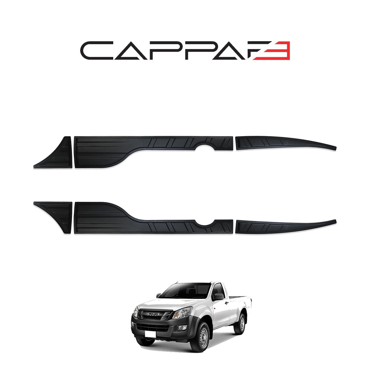 Isuzu D-Max 2012 - 2017 Rear Bumper Sill Protector 6pcs