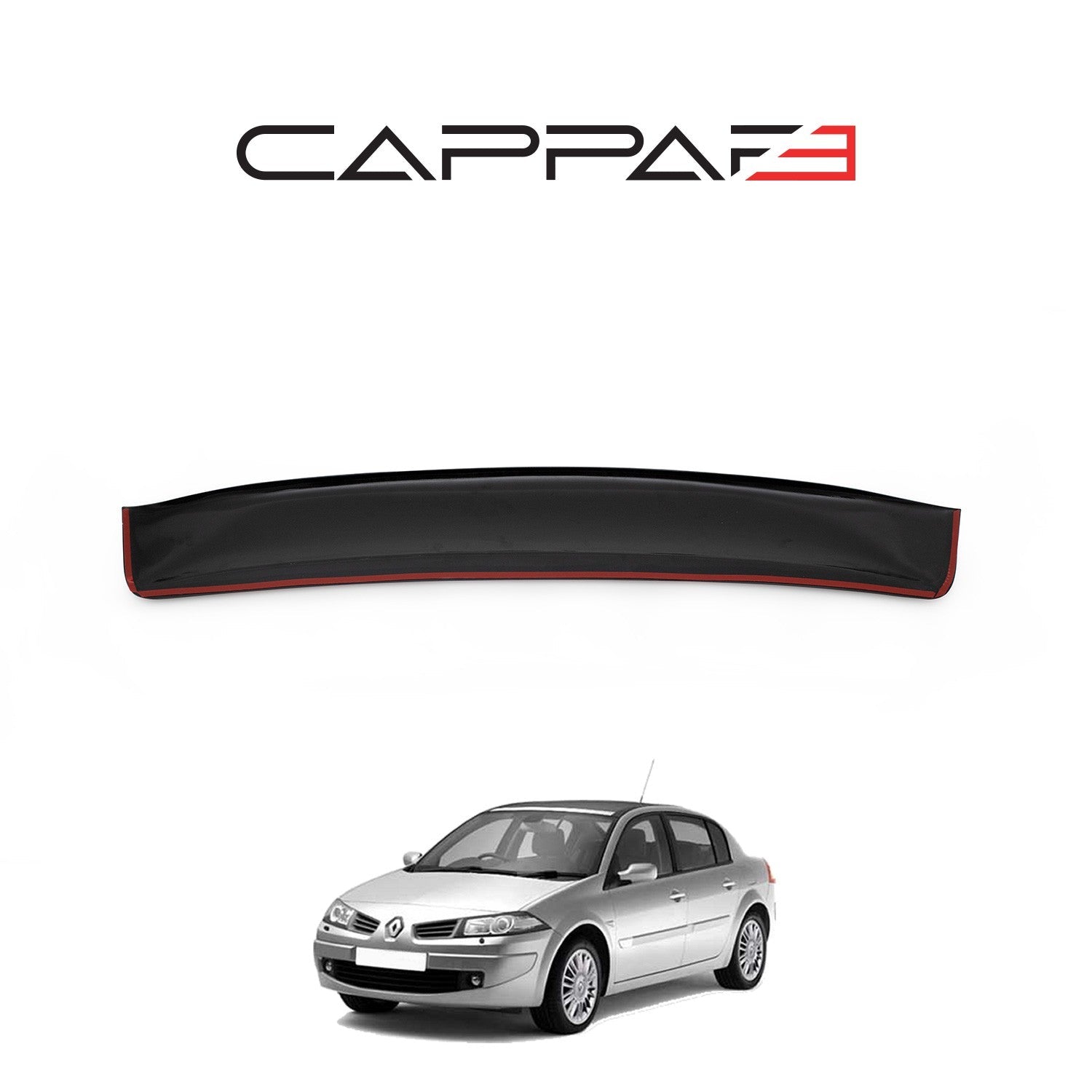 Renault Megane 2003 - 2008 Rear Window Spoiler