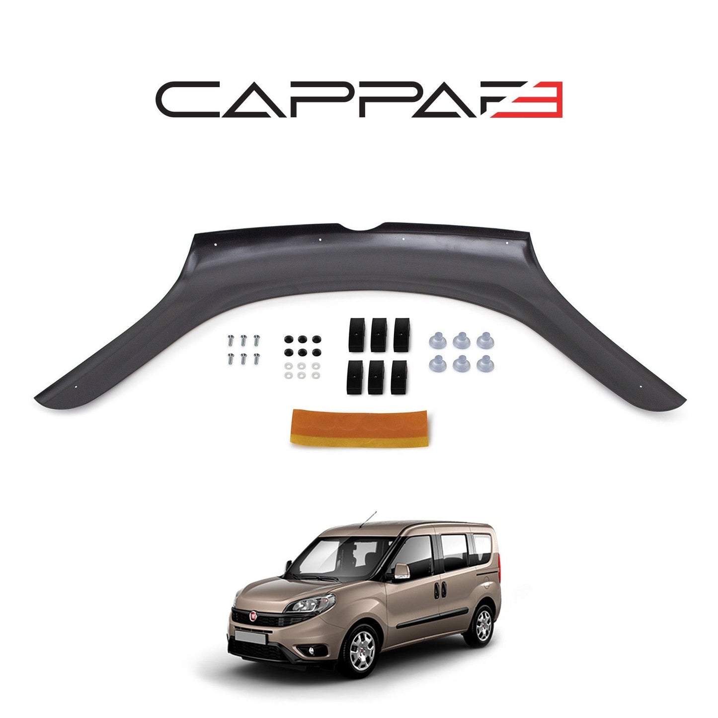 Fiat Doblo 2015 - 2022 Bonnet Deflector 4mm