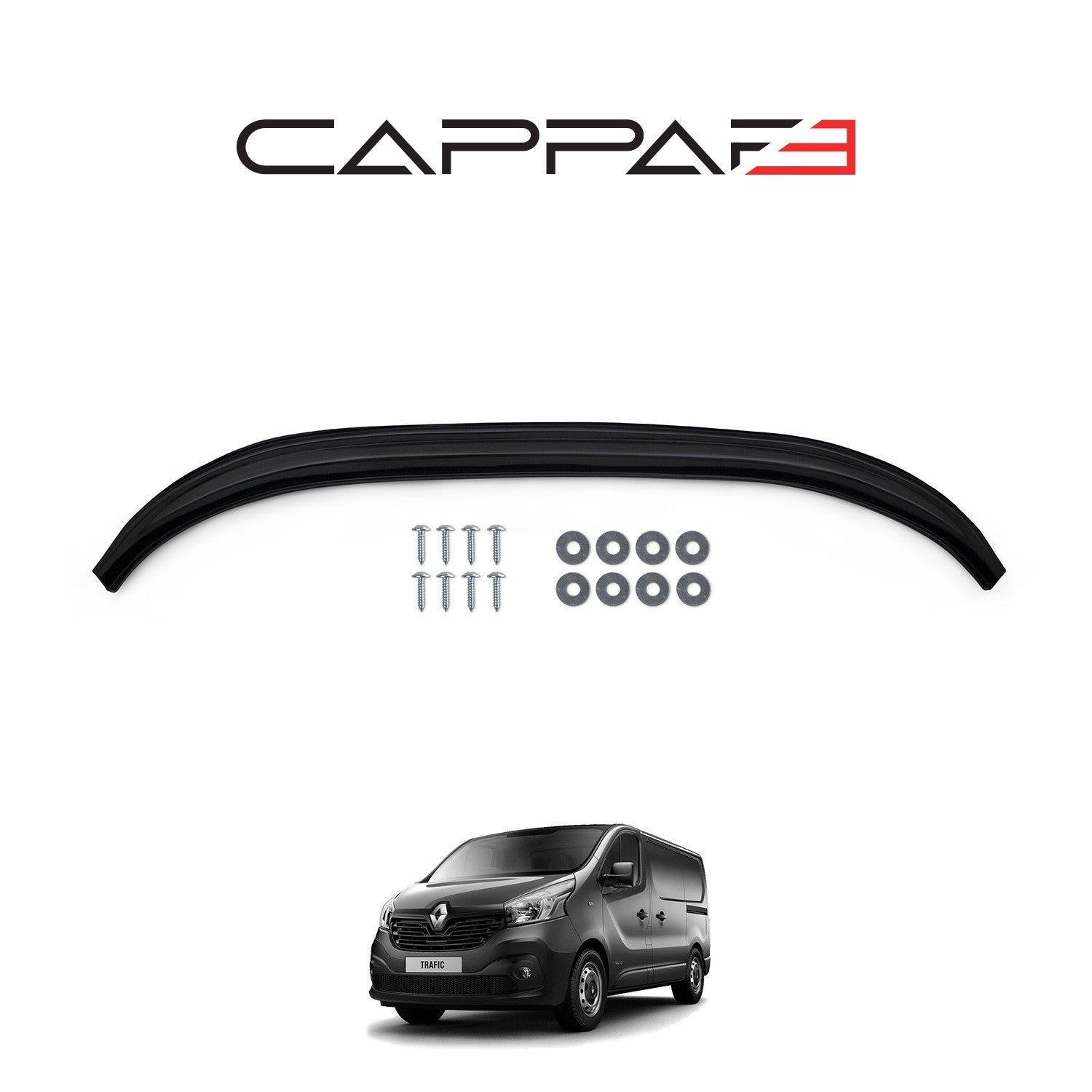 Renault Trafic 2014 - 2019 Bumper Lip Black