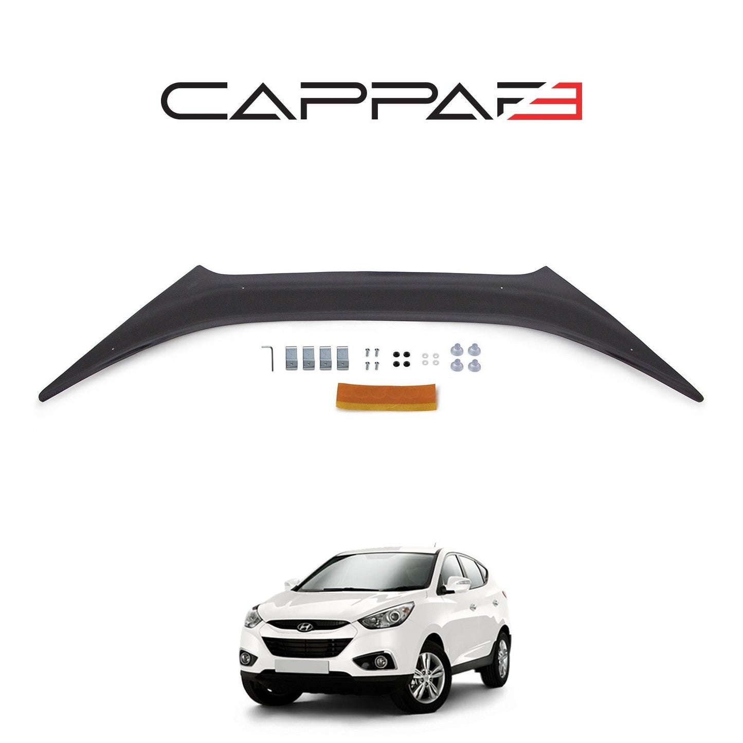Hyundai ÃX35 2010 - 2015 Rear Bumper Sill Protector 4mm