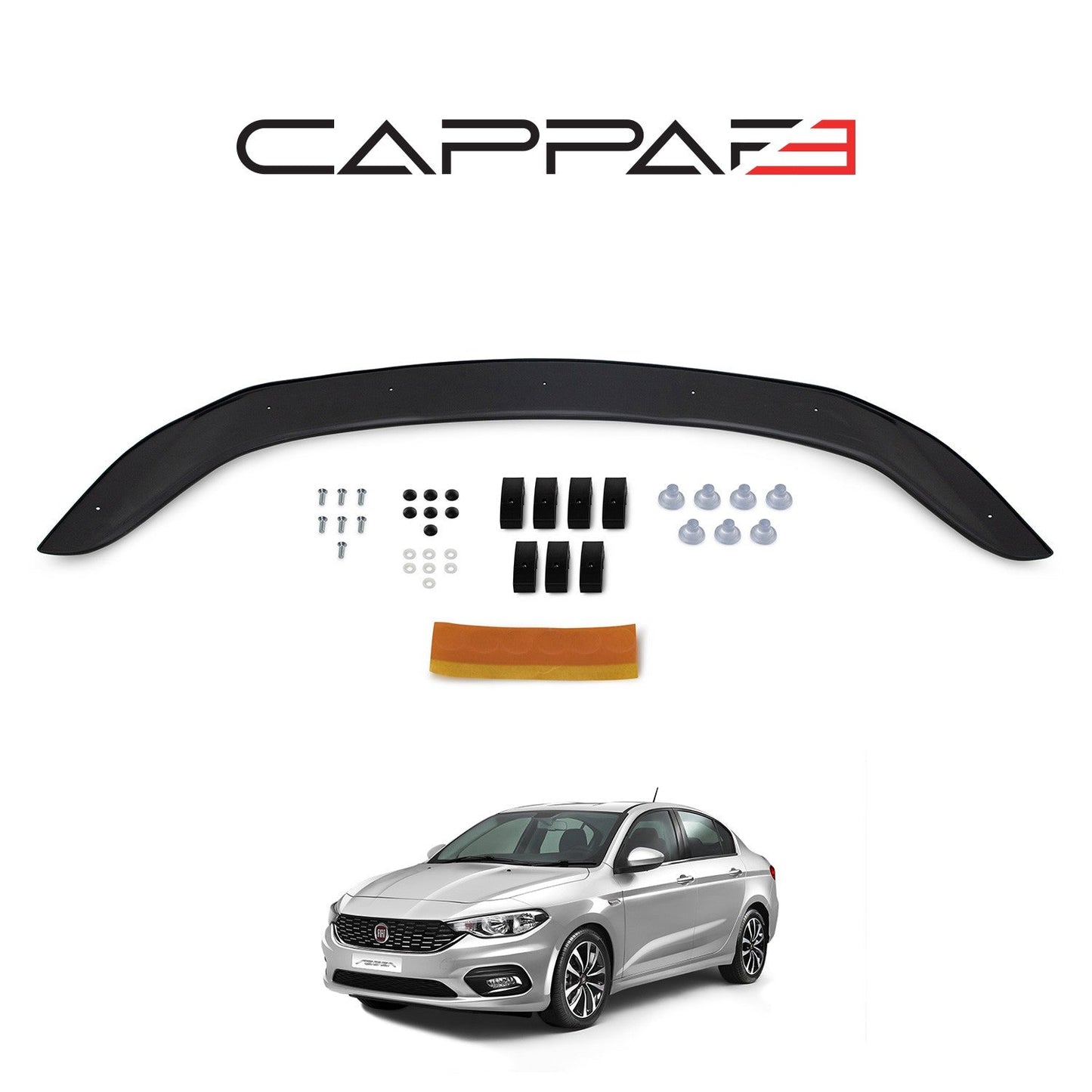 Fiat Egea 2015 Onwards Bonnet Deflector 4mm
