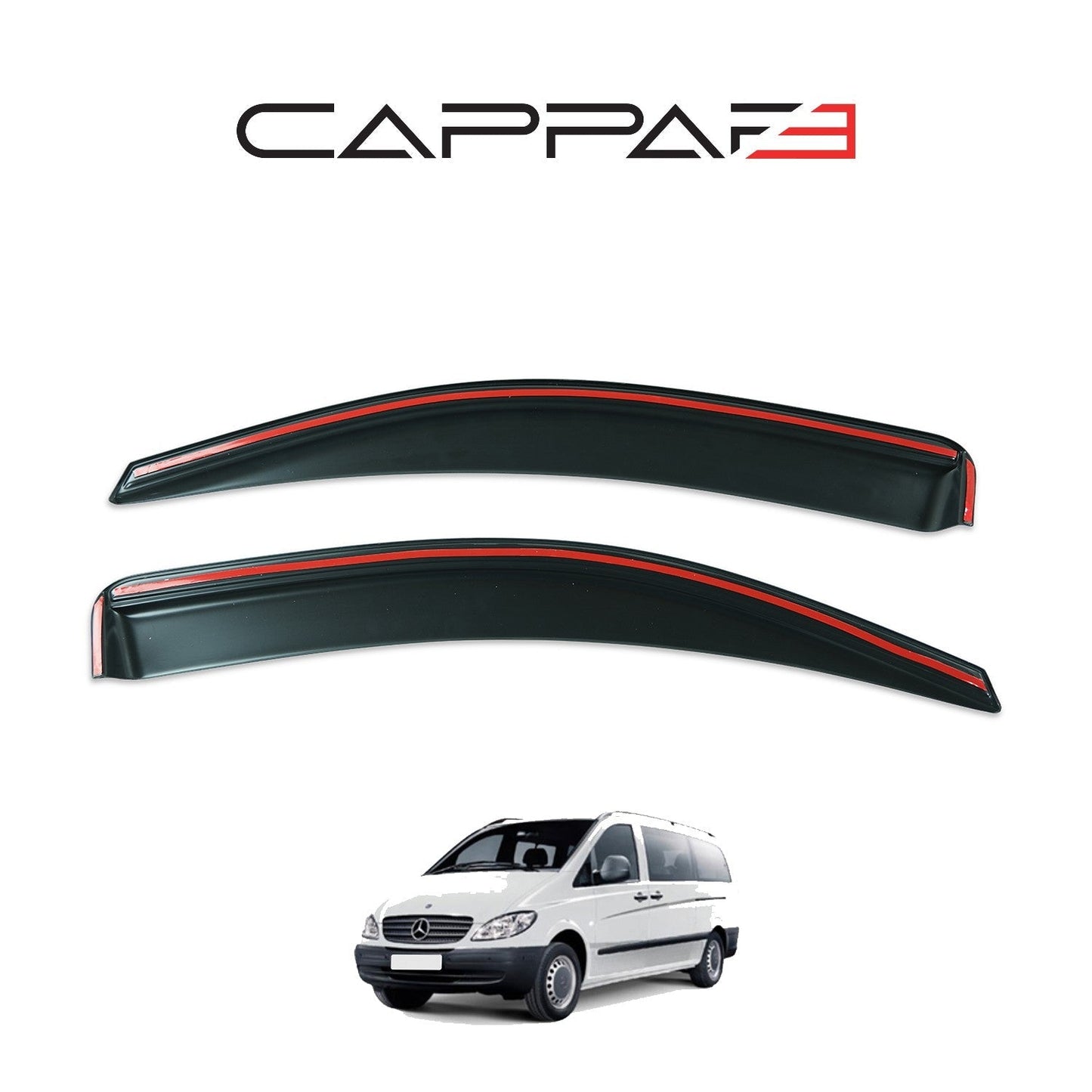 Mercedes Vito 2004 - 2010 Window Wind Deflectors 2pcs
