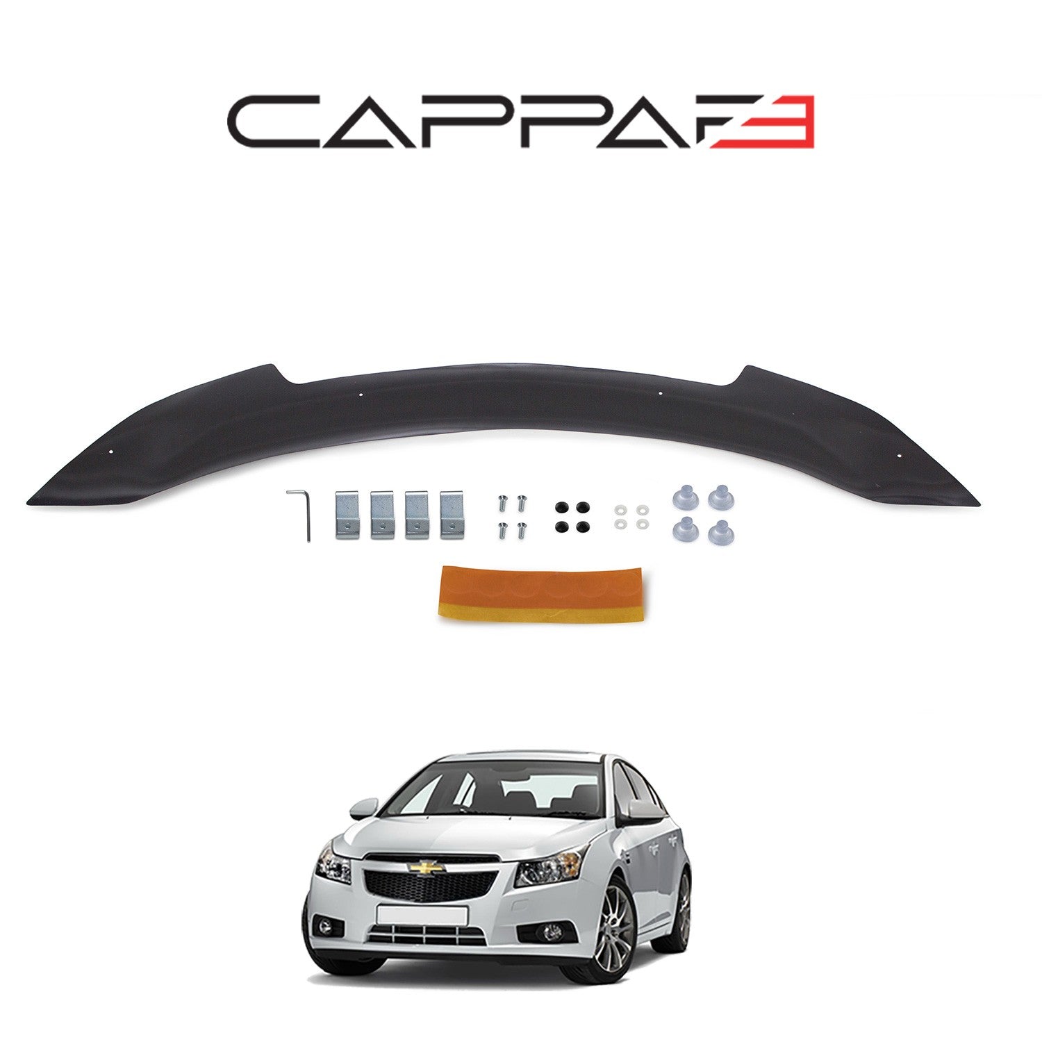 Chevrolet Cruze 2008 - 2016 Bonnet Deflector 3mm