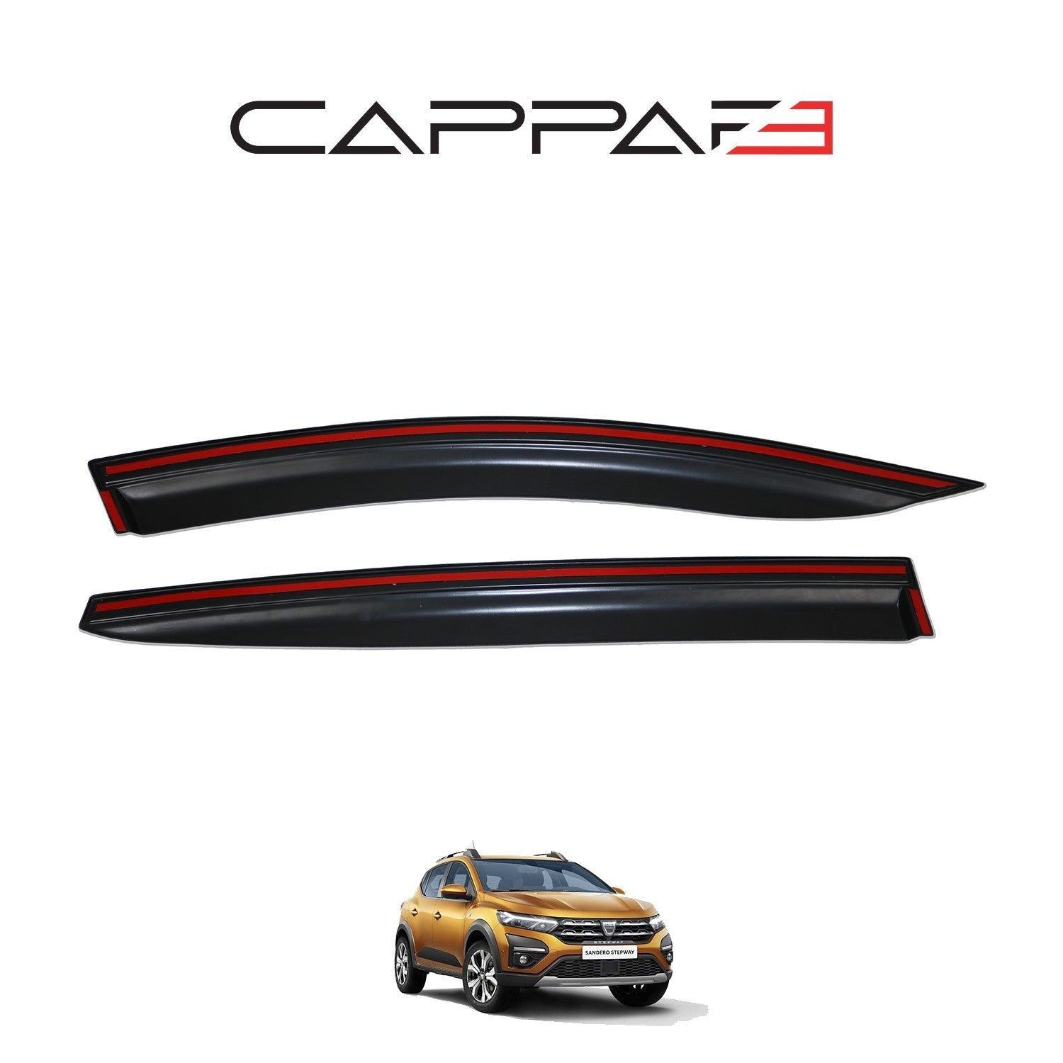 Dacia Sandero 2021 Onwards Window Wind Deflectors 4pcs