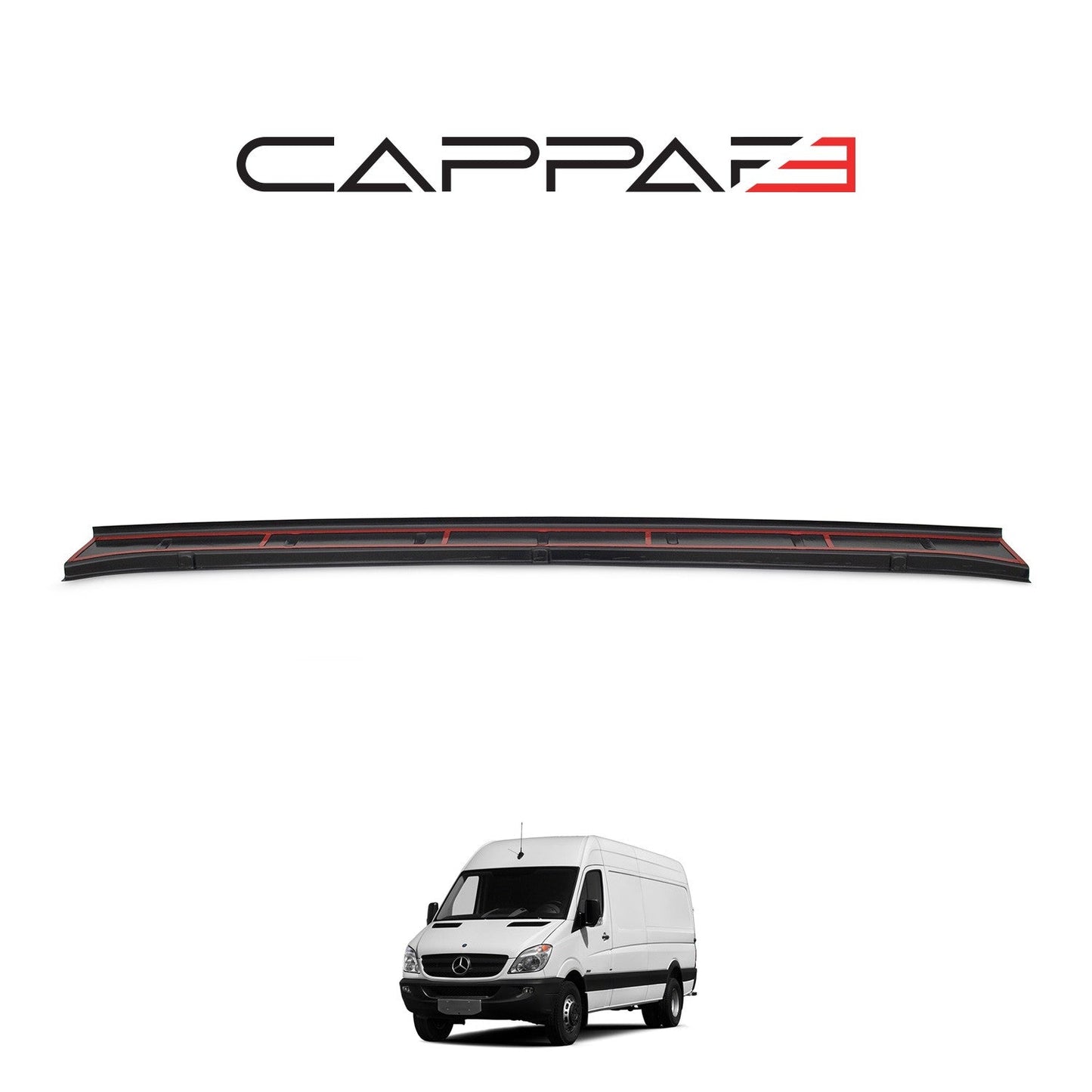 Mercedes Sprinter 2006 - 2012 Rear Bumper Sill Protector Gloss