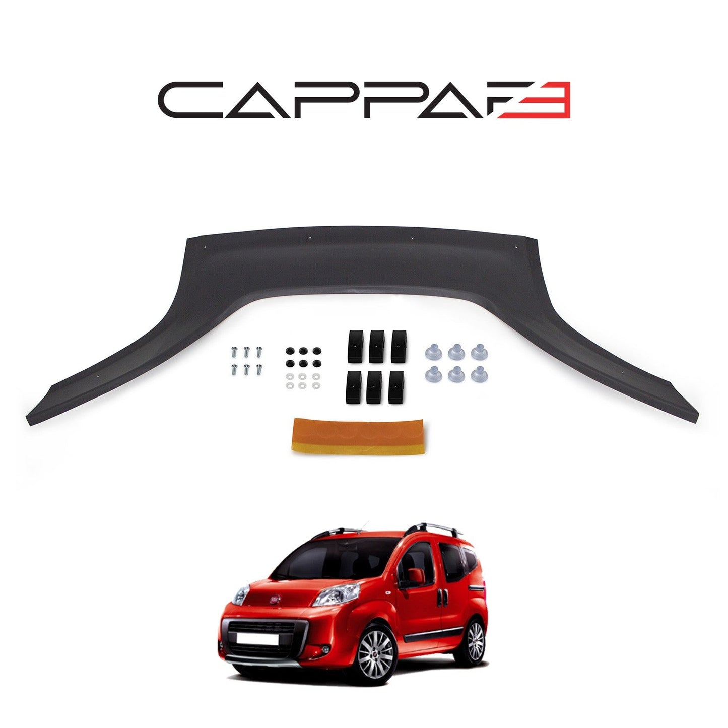 Fiat Fiorino 2007 Onwards Bonnet Deflector 4mm