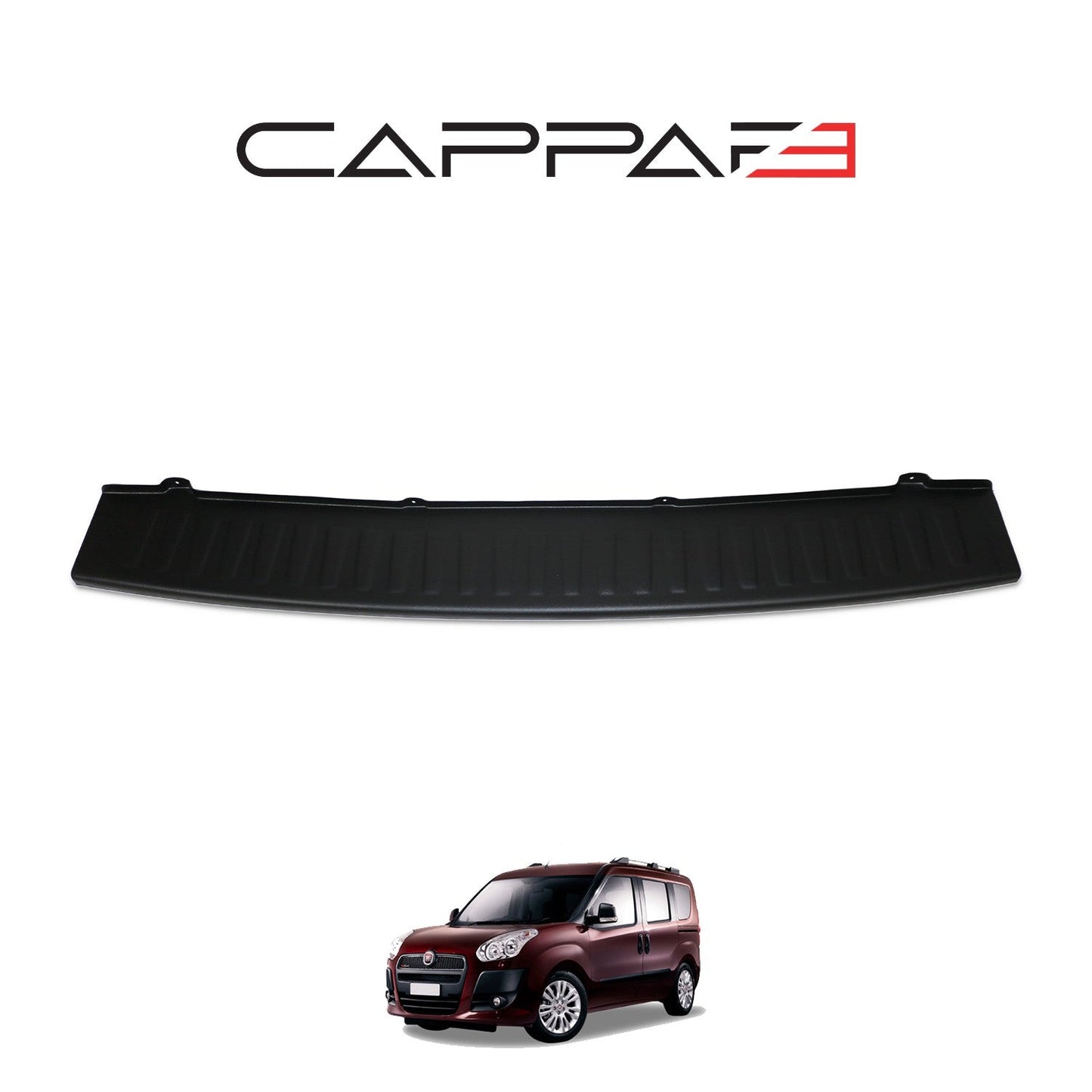 Fiat Doblo 2010 - 2023 Rear Bumper Sill Protector Matt