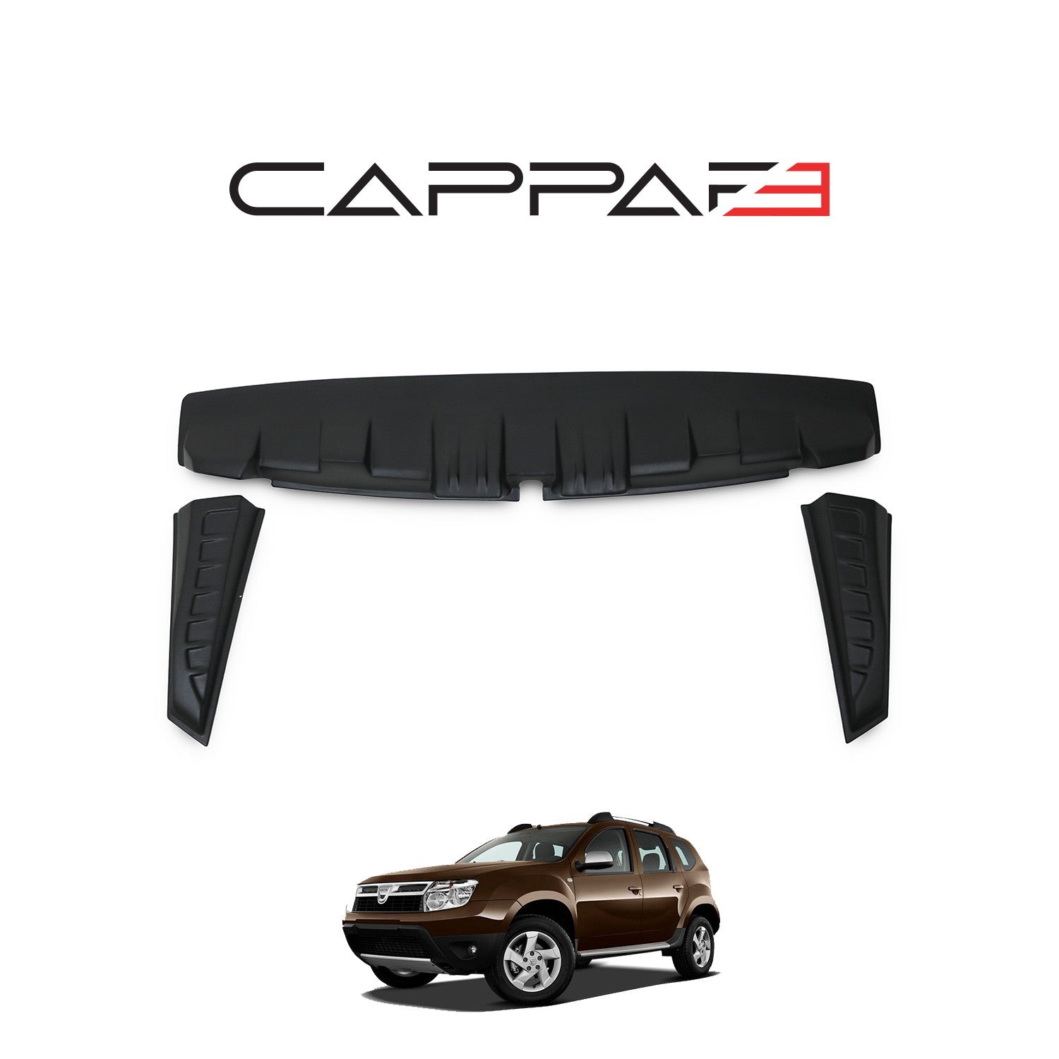 Dacia Duster 2010 - 2017 Rear Window Spoiler 3pcs
