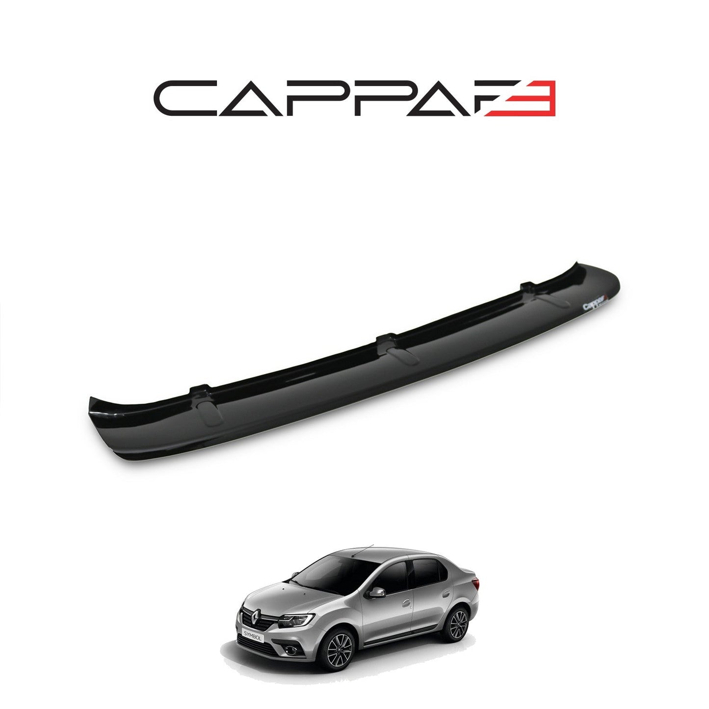 Renault Symbol 2013 Onwards Rear Bumper Sill Protector Gloss