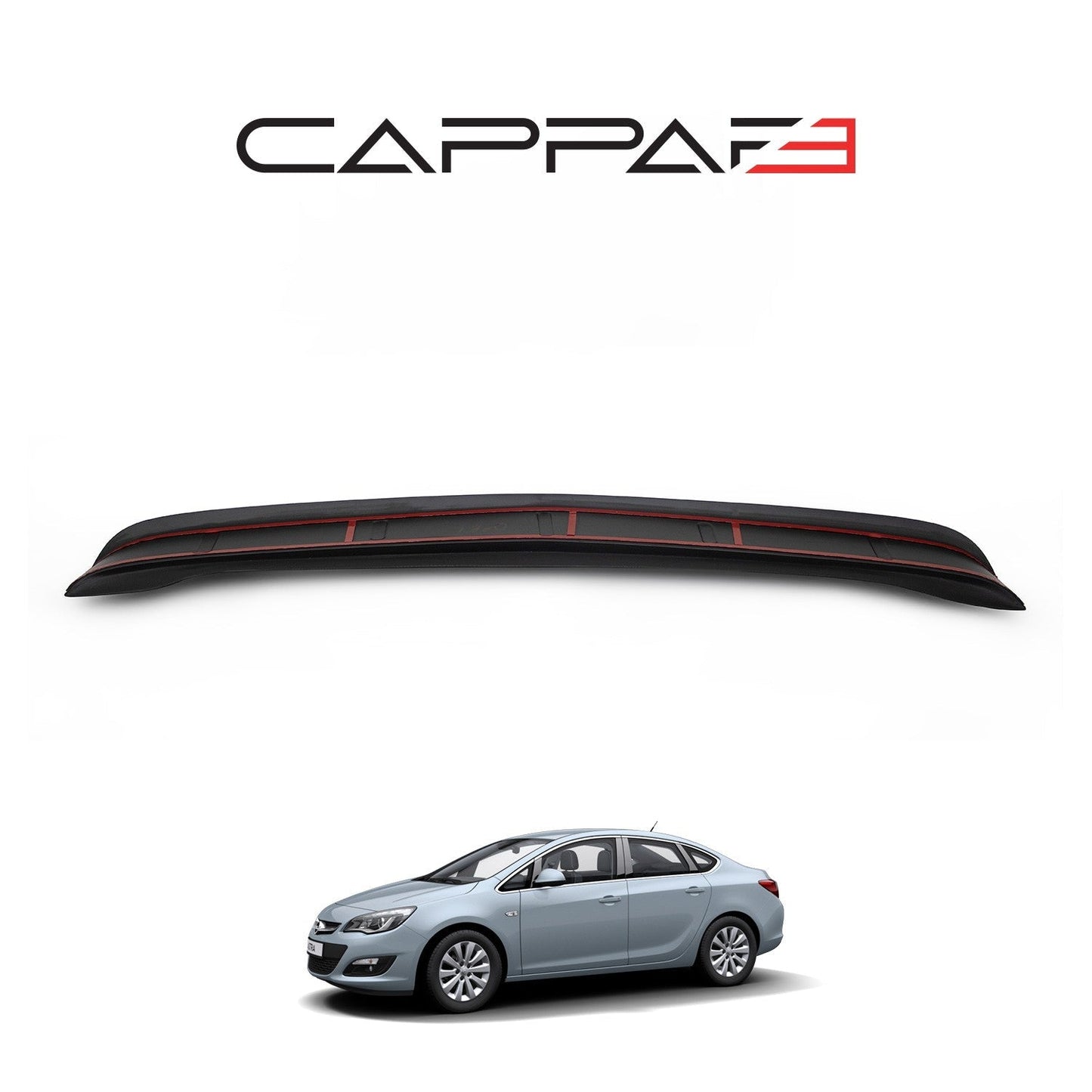 Opel Astra 2012 - 2018 Rear Bumper Sill Protector Gloss