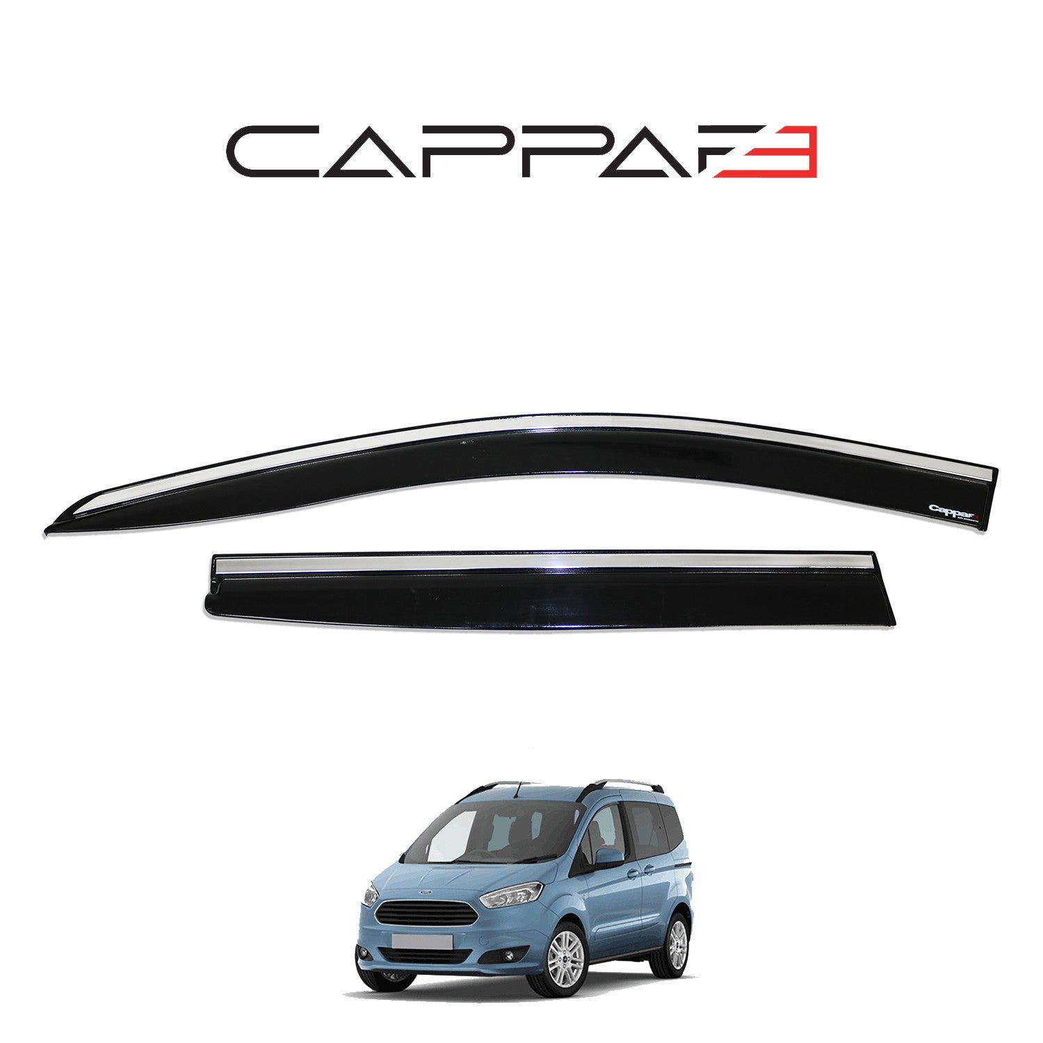 Ford Courier 2014 - 2018 Window Wind Deflectors 4pcs