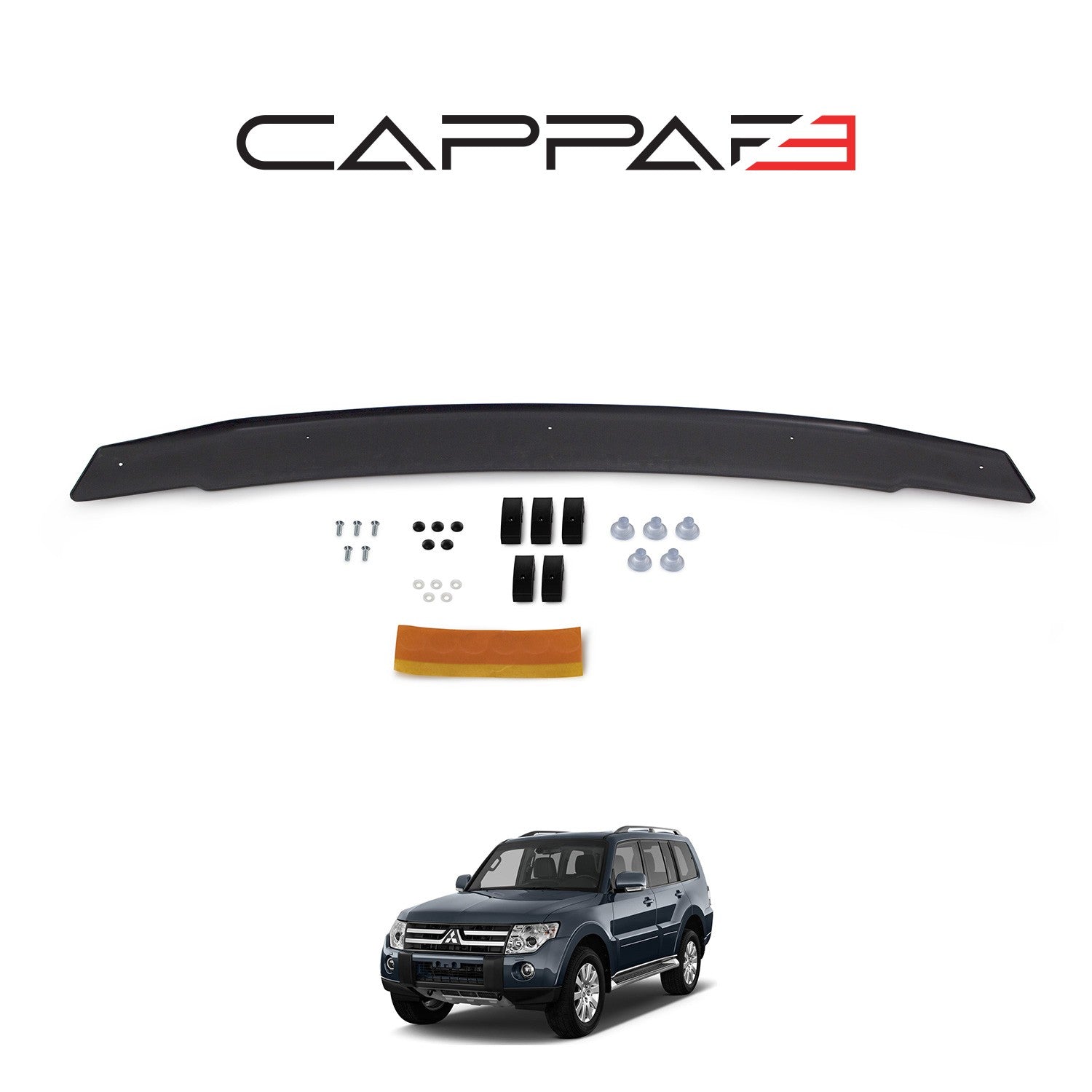 Mitsubishi Pajero 2007 - 2019 Bonnet Deflector 3mm