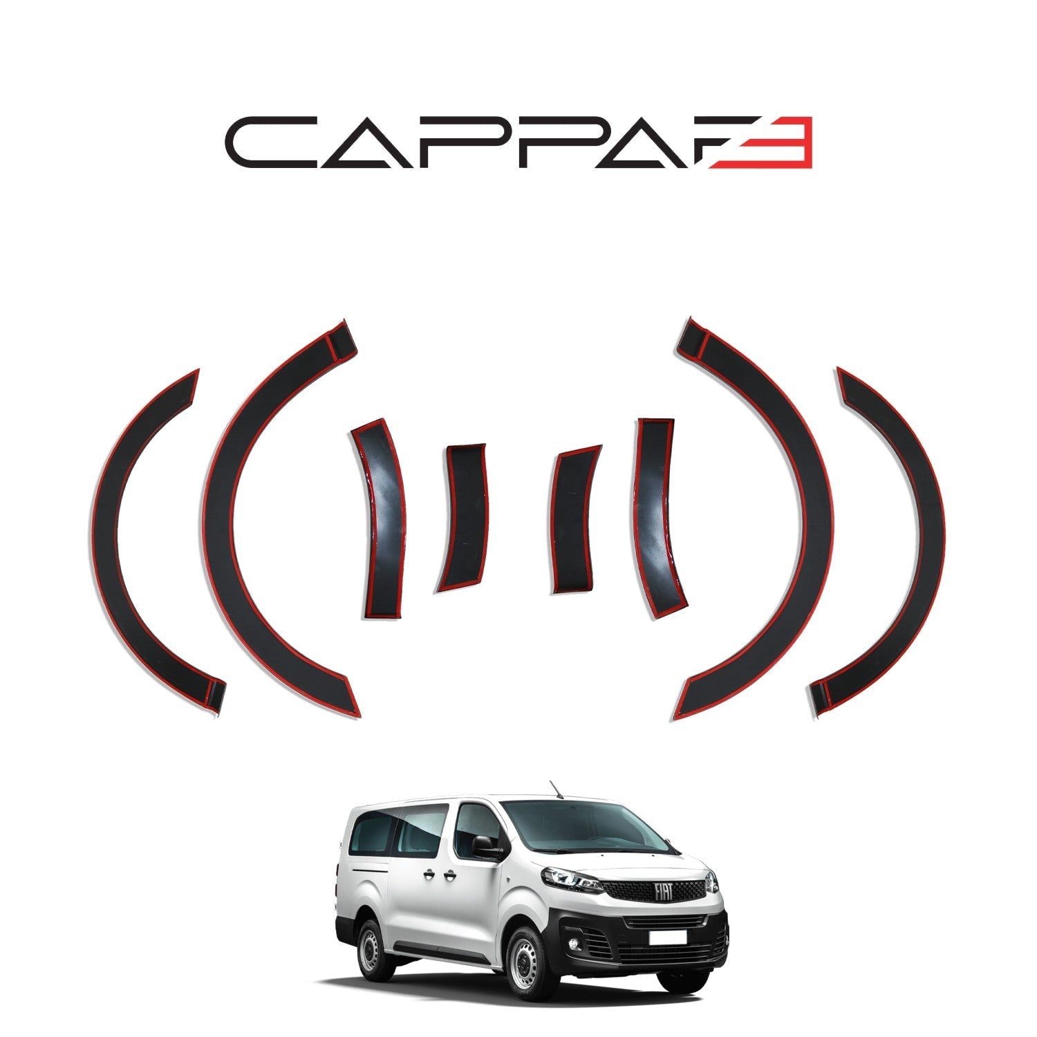 Fiat Scudo 2023 Onwards Fender Flares 8pcs