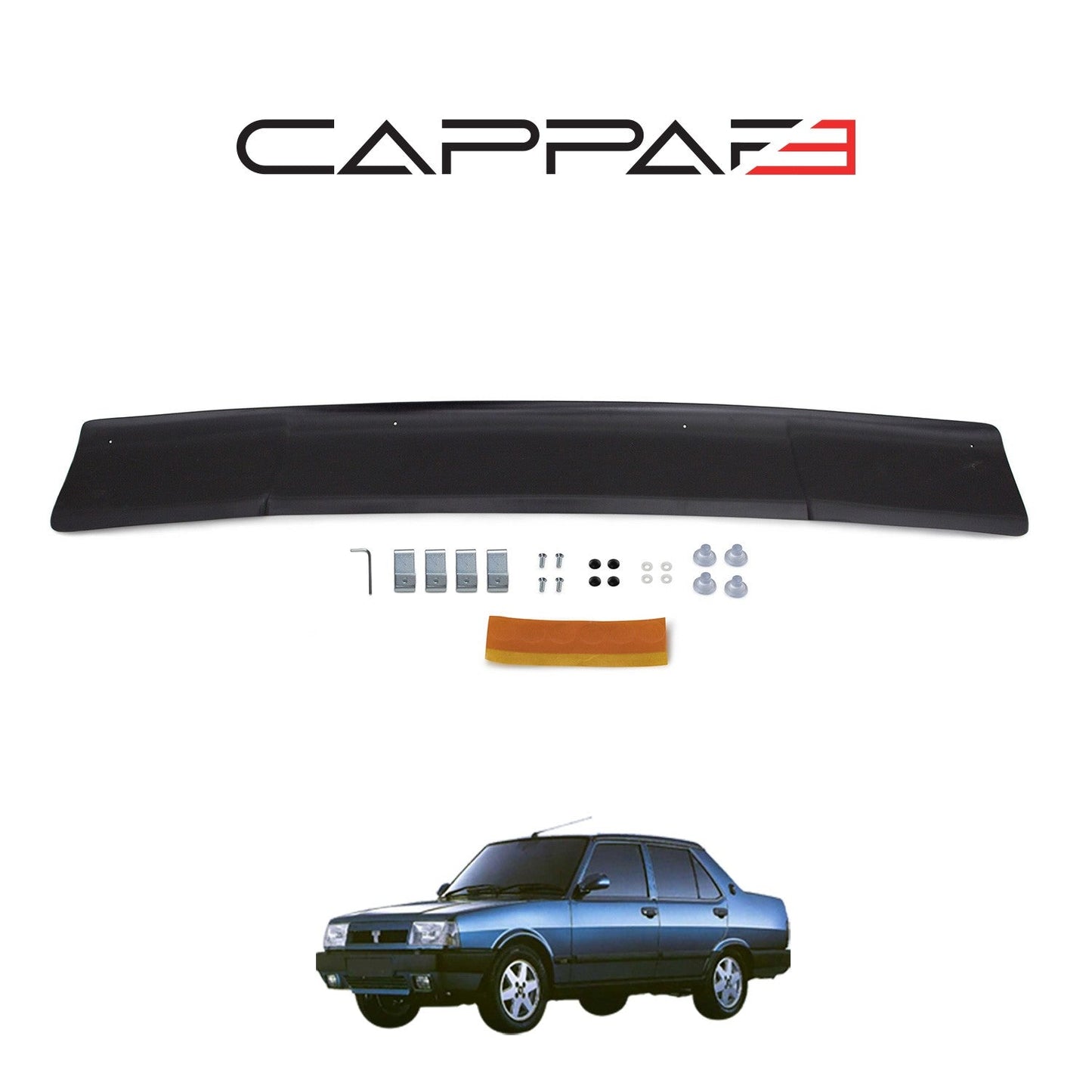 Fiat DoÃ°an - Ãžahin 1988 - 2002 Bonnet Deflector 4mm