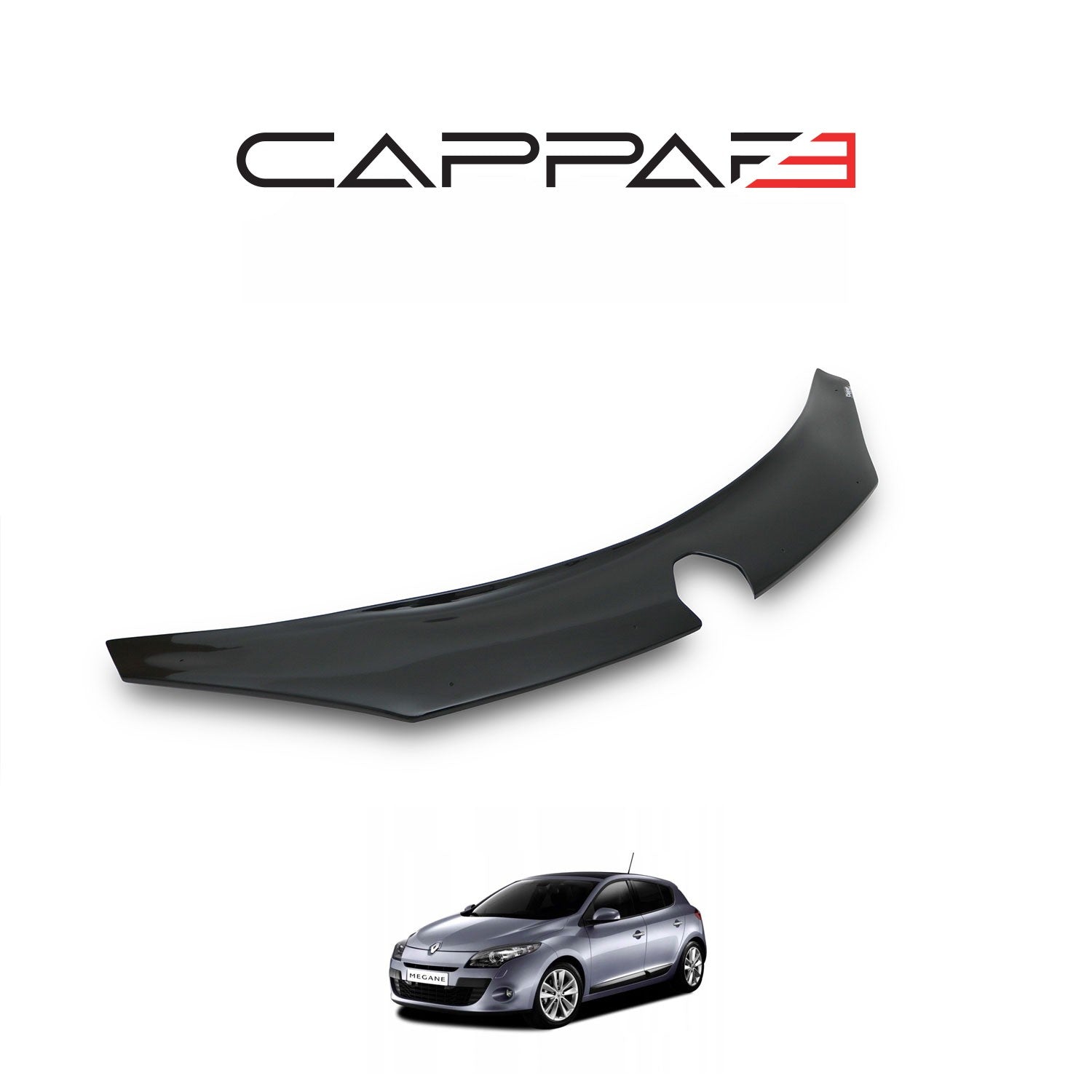 Renault Megane 2009 - 2013 Bonnet Deflector 3mm