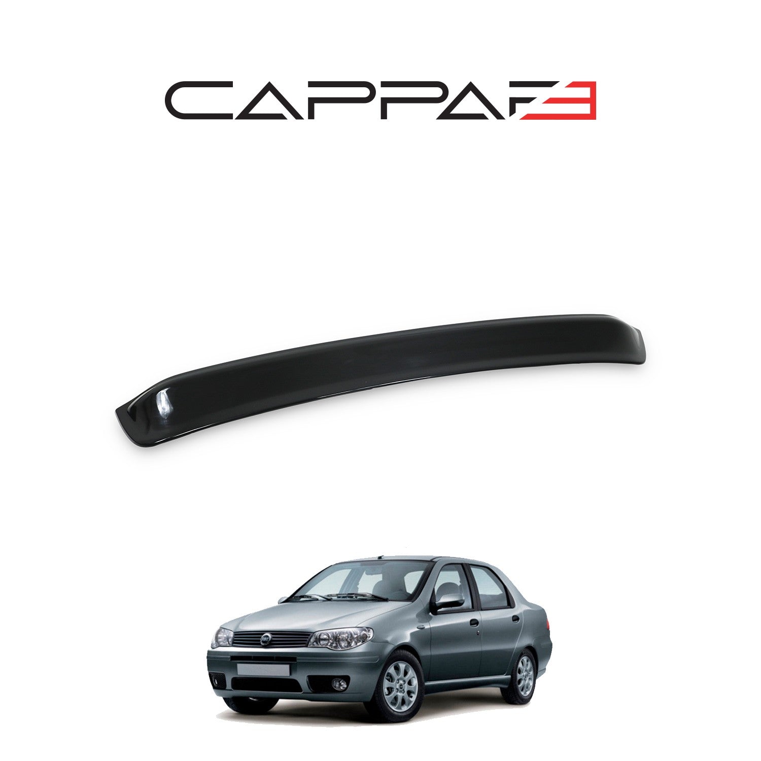 Fiat Albea 2005 - 2012 Rear Window Spoiler