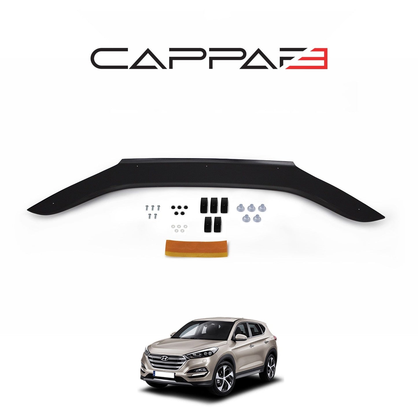 Hyundai Tucson 2016 - 2018 Bonnet Deflector 3mm
