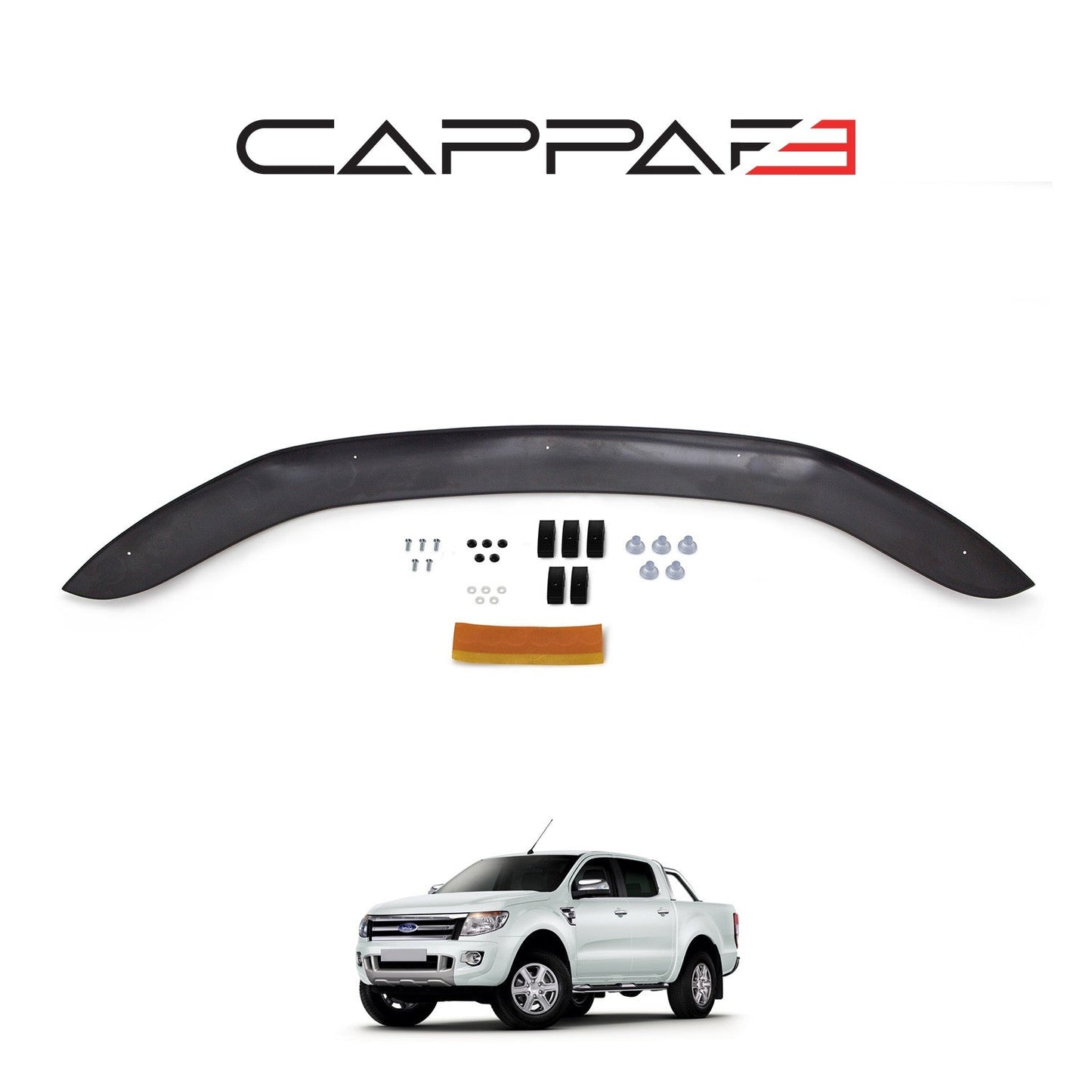Ford Ranger 2011 - 2015 Bonnet Deflector 4mm