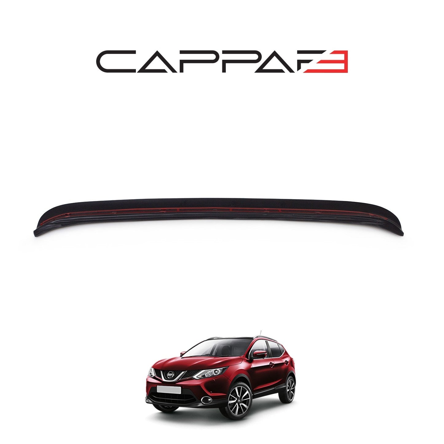 Nissan Qashqai 2014 - 2016 Rear Bumper Sill Protector Gloss